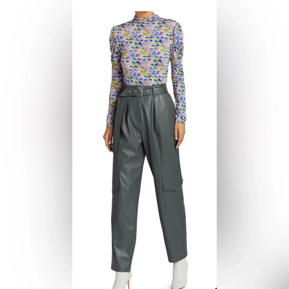 ! Tanya Taylor Adonica Jersey Turtleneck Top sz small - Picture 2 of 8